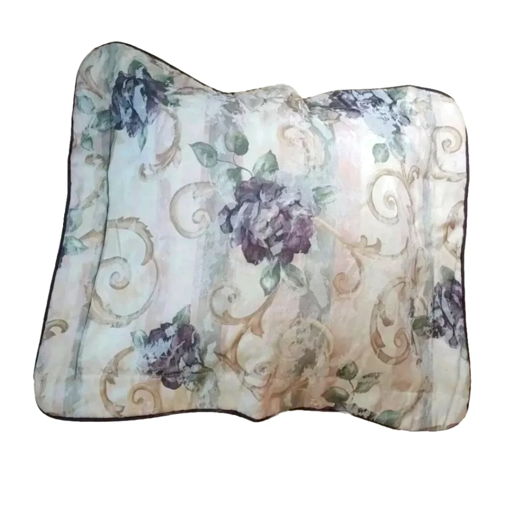 Croscill 2 Tapestry Pillow Shams Cottage Granny Quilted Floral Sz 26/20